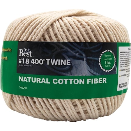 All-Source No. 18 x 400 Ft. Natural Cotton Twine 705295